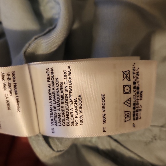 VISSLA Light Blue Casual Button Down Shirt Mens Small - Picture 8 of 9